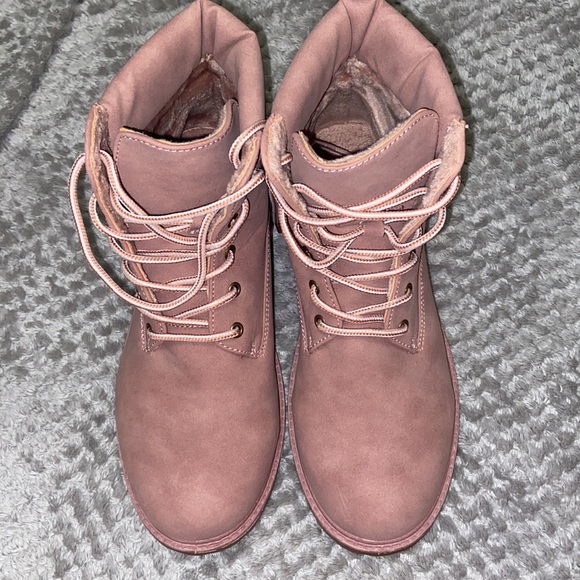 Charlotte Russe Shoes - Charlotte Russe | Pink Combat Boots